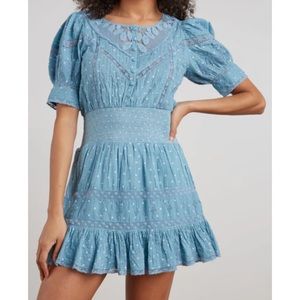 Loveshackfancy blue bonnet dress, worn twice and in great condition